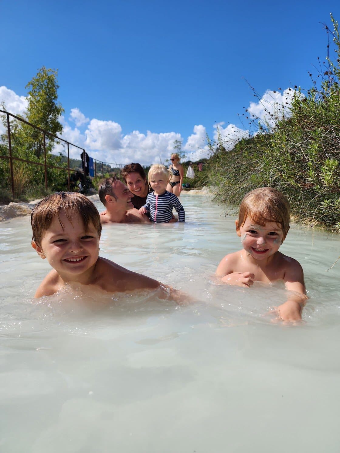 The free thermal pools below Bagno Vignoni in the Val d'Orcia