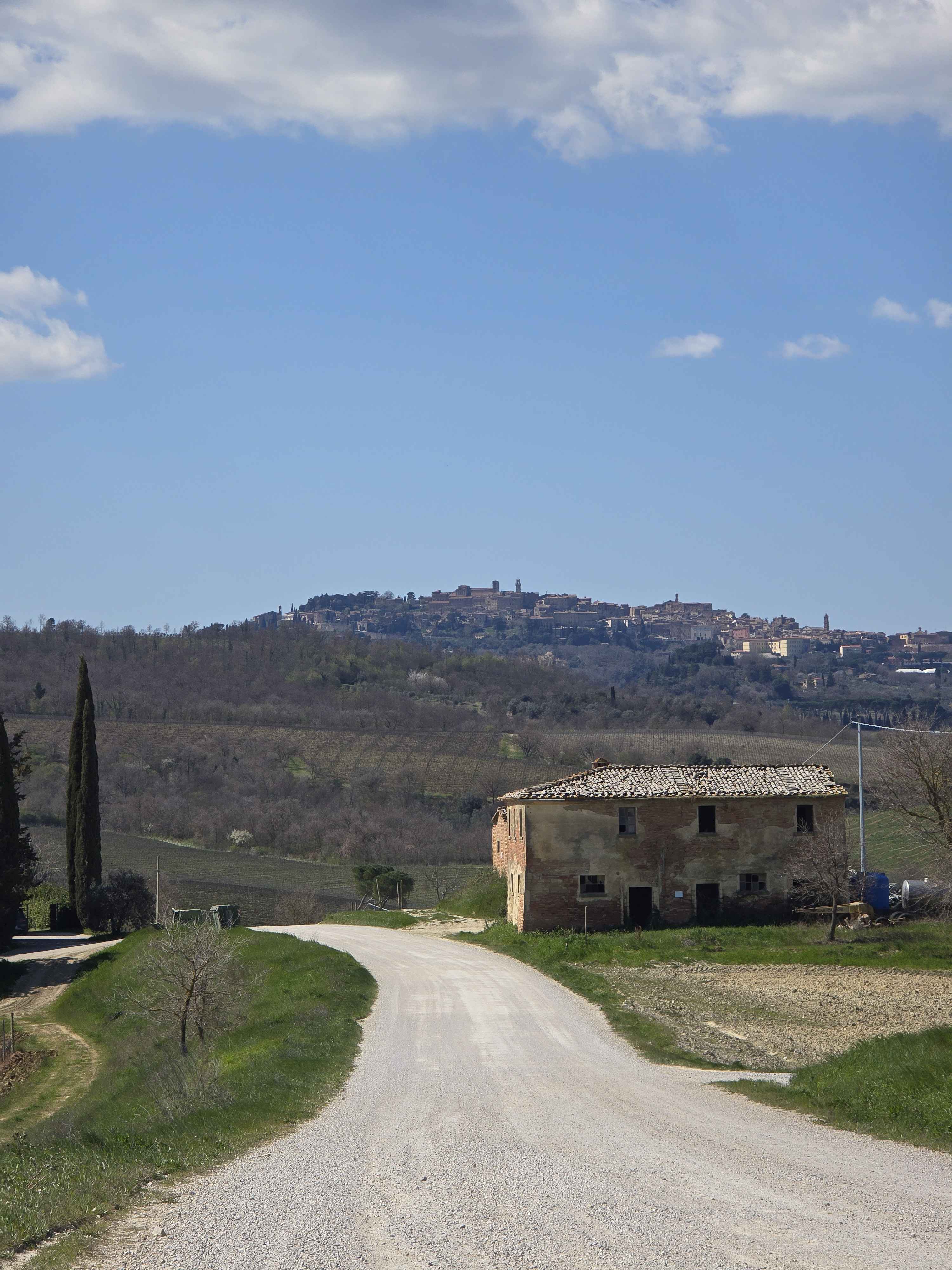 A white gravel road near Montepulciano — beautiful, but better taken slowly than treated like a shortcut.